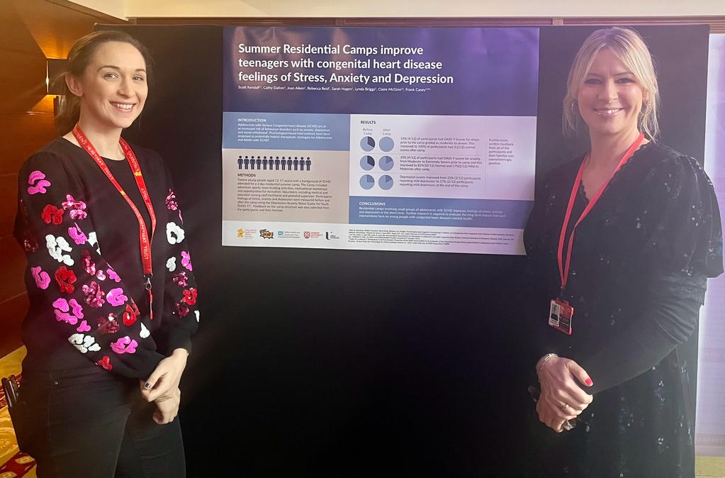 Cathy and Joan with the award winning poster of important findings