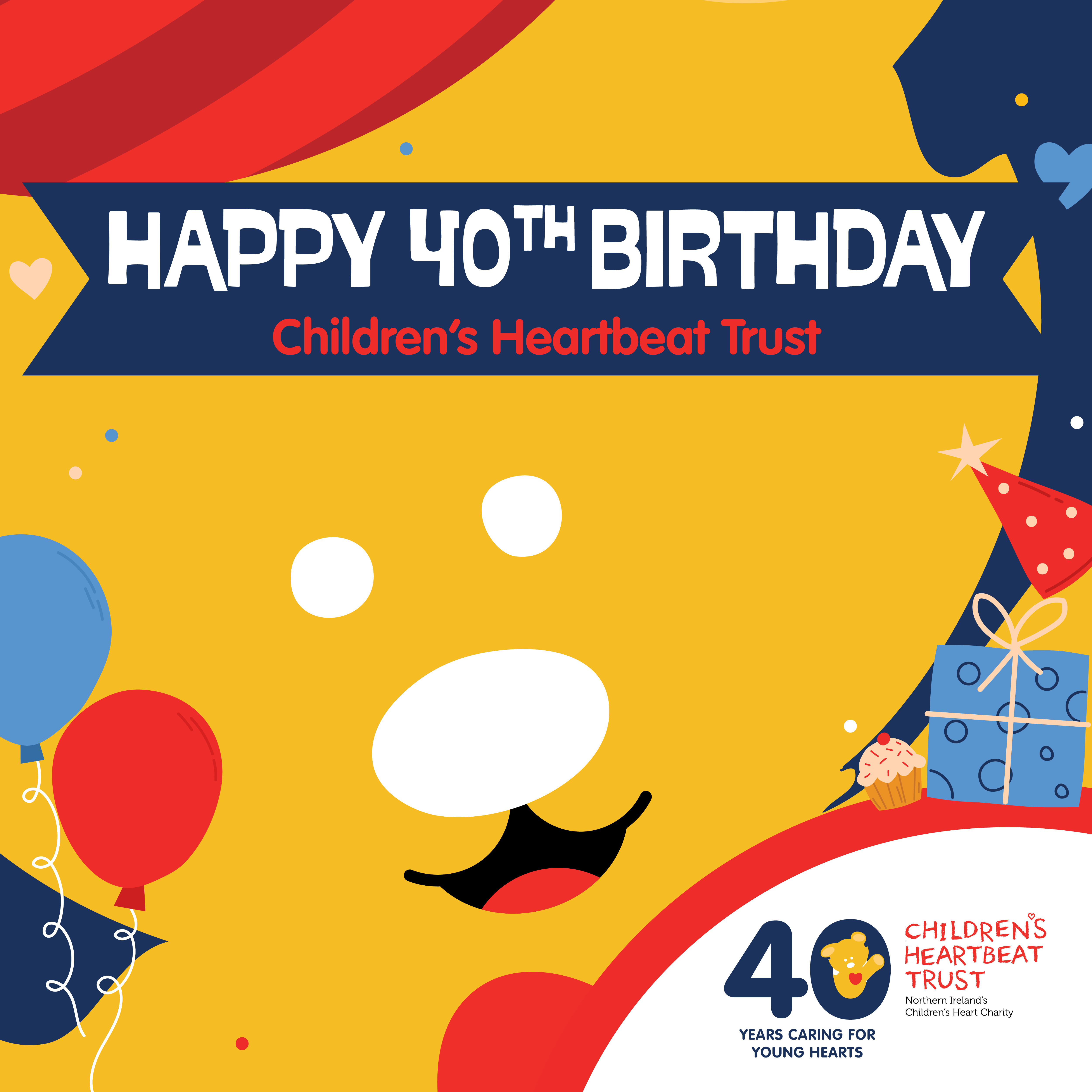 Childrens Heartbeat Trust 40th Anniversary logo